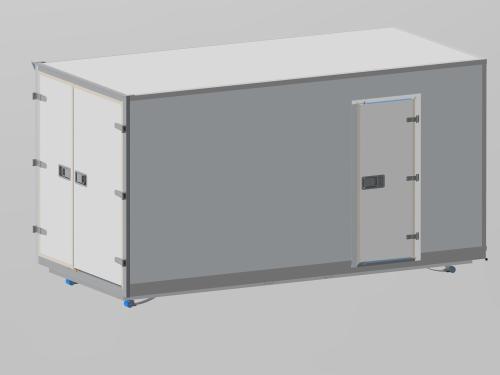 3D visualization of the container