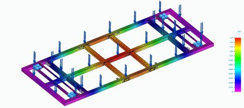 Strength analysis of the intermediate frame